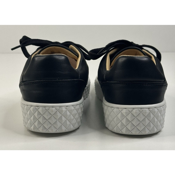 Bruno Magli Paola Womens Platform Sneaker Black Leather Size 8M New $198 - Picture 4 of 10